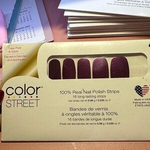 Color Street Deep Purple Nail Strips